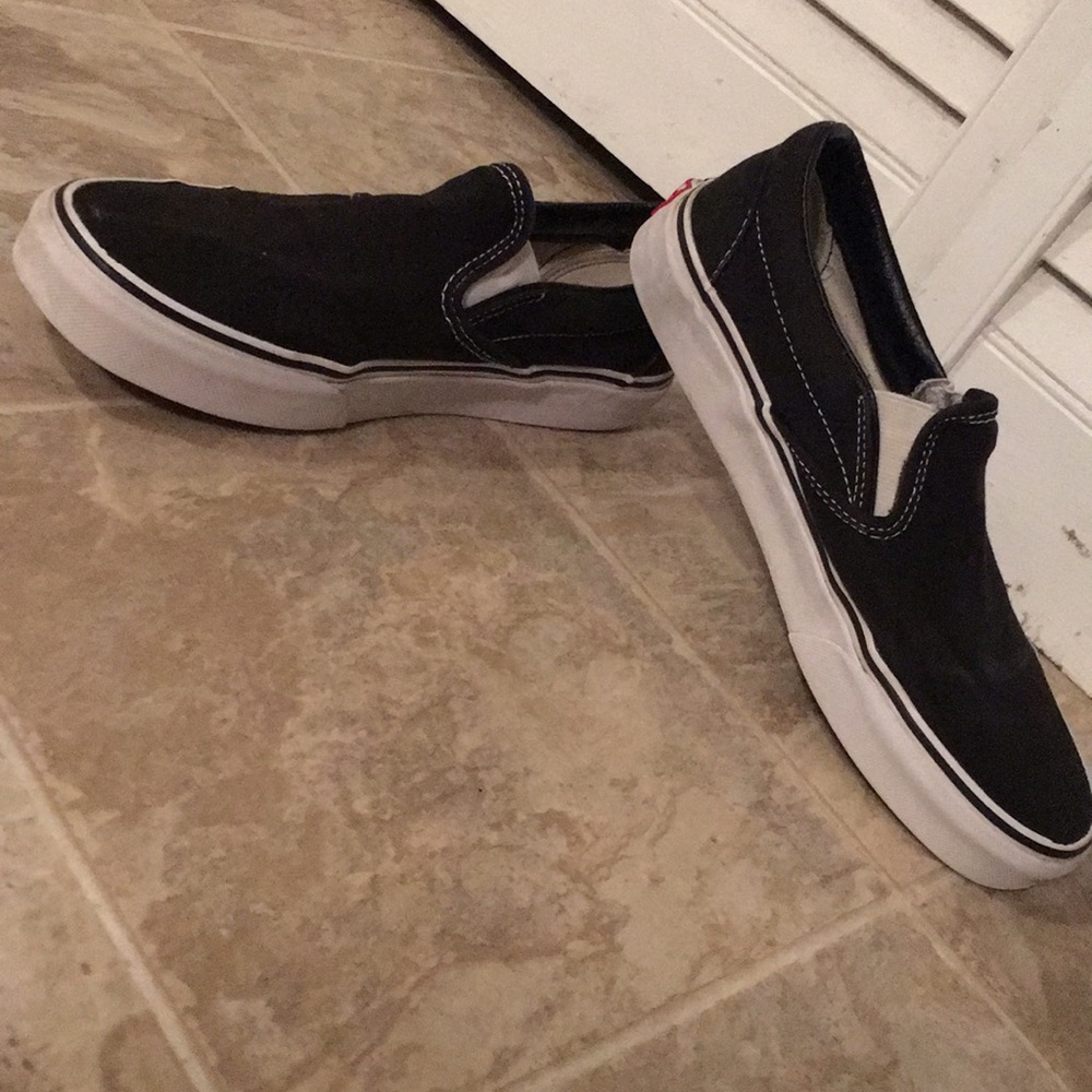 black slip on vans